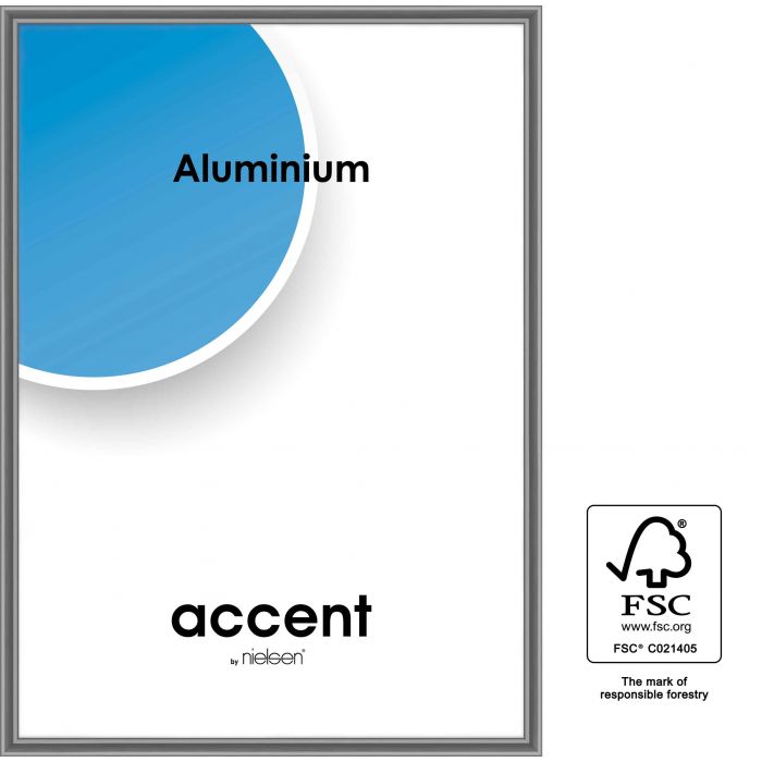 Accent Aluminium Bilderrahmen Accent Weiß Glanz 70x100 cm