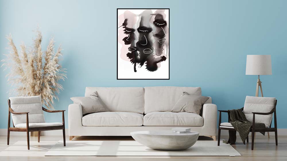 Faces Wandbild